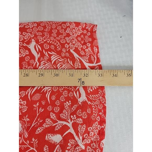 Old Navy Women's Red And White Bird Rabbit Owl Print Shift Dress Size M Woodland - Picture 9 of 9